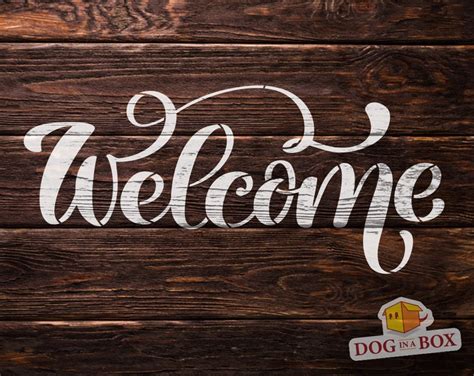 Welcome Stencil Printable