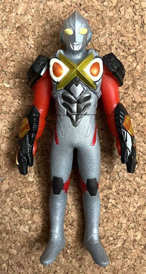 【やや傷や汚れあり】 ウルトラマン X ウルトラヒーロー ウルトラマンエックス ゼットンアーマー 中古 ソフビ フィギュア 2015 バンダイ