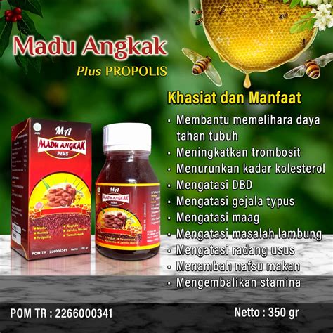 Jual Madu Angkak Sari Kurma Angkak Plus Jambu Biji Mengobati Dbd Tipes