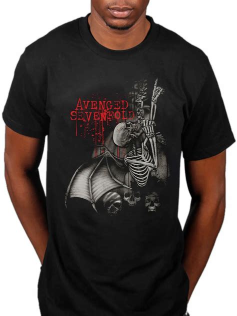 Avenged Sevenfold Spine Climber T Shirt A7X Band City Of Evil Nightmare Fashion 100% Cotton T ...