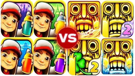 Temple Run Vs Subway Surfers Epic Run Full Gameplay Hd Youtube