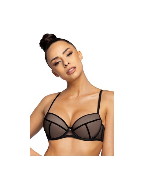 Bra M 0193 11 1 AGGIE Biustonosz Push Up Mat Color Black Size 70C