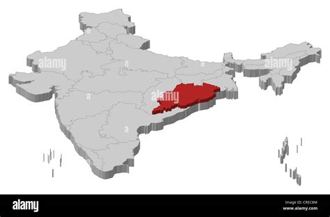 Political Map Of Odisha