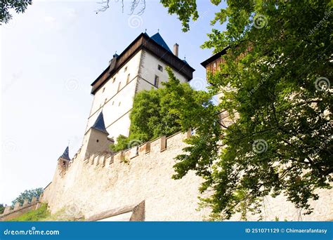 Old Castle Of Karlstein In Czech Republic Stock Image Image Of Jewels