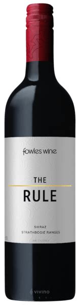 Fowles Wine The Rule Shiraz Vivino US