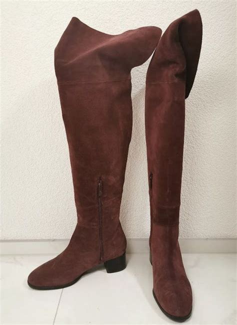 Navyboot Overknee Stiefel Bordeauxrot Gr Kaufen Auf Ricardo