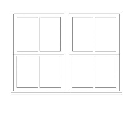 Upvc Sash Window Cad Dwg Block Thousands Of Free Cad Blocks