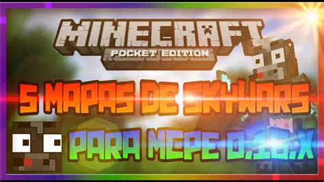 5 MAPAS DE SKYWARS PARA MINECRAFT PE 1 13 X YouTube