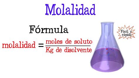 Calcular Molalidad Fácil y Rápido QUÍMICA YouTube