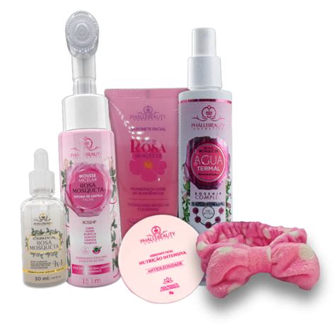 Kit Skin Care 5 Itens PhálleBeauty Faixa de Cabelo Shopee Brasil