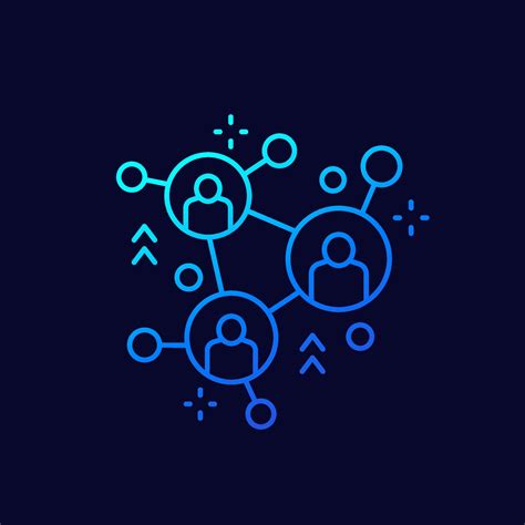 network, connecting people line icon, vector 11549824 Vector Art at