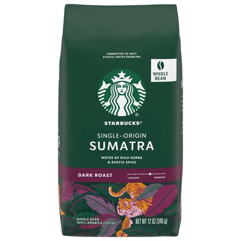 Save on Starbucks Single-Origin Sumatra Dark Roast Coffee (Whole Bean ...