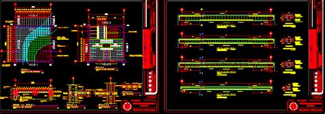 Detalle De Losa Y Columna En AutoCAD Librería CAD