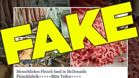 Diese News über Menschenfleisch bei McDonalds geht gerade ab aber sie