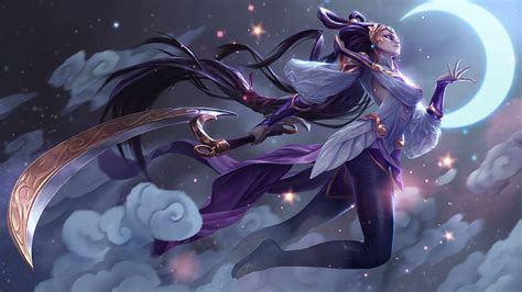 HD wallpaper: diana, league of legends, lunar, moon, goddess, anime | Wallpaper Flare