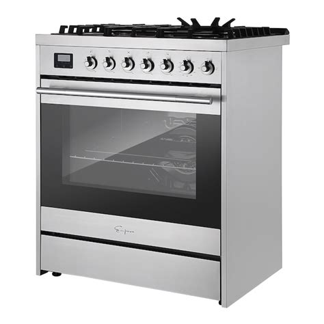 Empava Luxury 30 In 5 Burners 5 Cu Ft Convection Oven Slide In Natural Gas Range Stainless