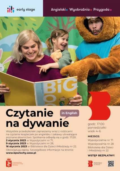 Czytanie Na Dywanie W J Zyku Angielskim Waw Free