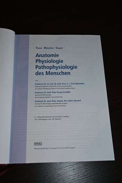 Anatomie Physiologie Pathophysiologie Des Menschen Kaufen Auf Ricardo