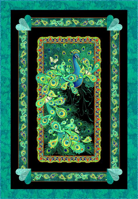 Free Quilt Pattern Peacock Symphony Equilter Blog