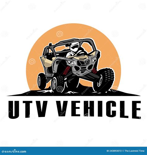 utv logo design icon stock vector illustration  competition