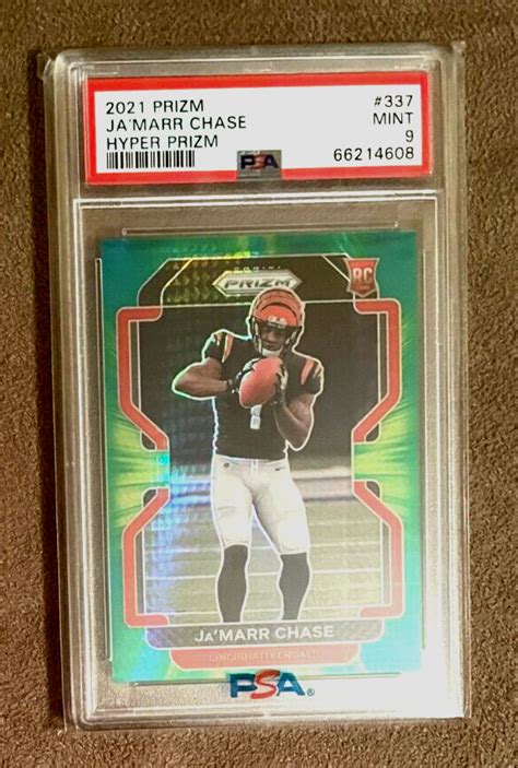 Panini Prizm Ja Marr Chase Hyper Prizm Psa Mint Rookie