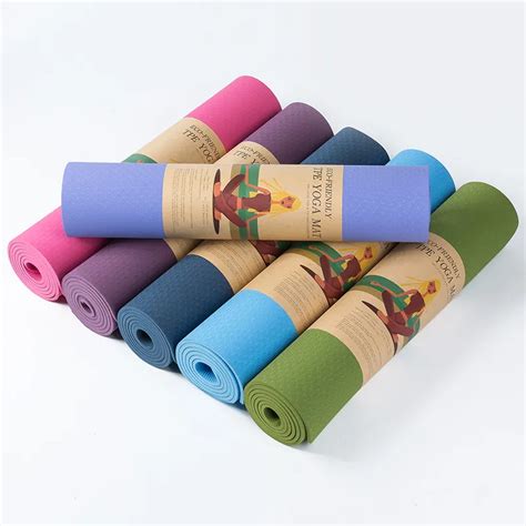 Eco Friendly Fitness Tpe Yoga Mat Mm Thick Non Slip Soft Design