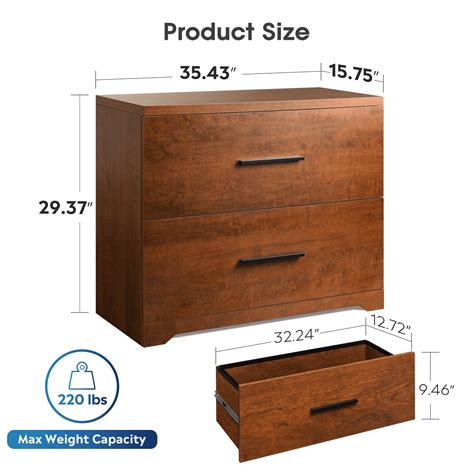 Buy Devaise Drawer Wood Lateral File Cabinet With Anti Tilt Mechanism