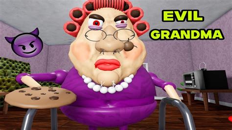 Escaping Evil Grandma Obby Hard Mode Gameplay Roblox Youtube