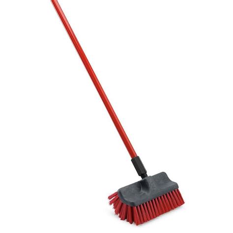 Libman Dual Surface Floor Scrub Brush With Steel Handle 532 The Home Depot