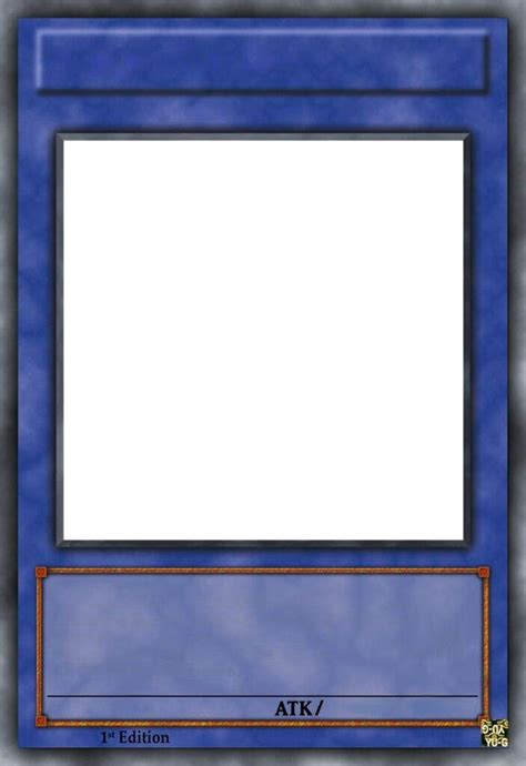 Yu-Gi-Oh Card Template Blank Template - Imgflip for Yugioh Card ...