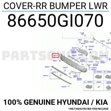 Cover Rr Bumper Lwr Gi Hyundai Kia Parts Partsouq