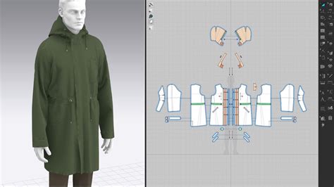 Drafting Long Parka Marvelous Designer Clo Youtube