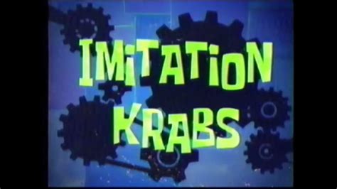 Spongebob Squarepants Dying For Pie Imitation Krabs Title Card