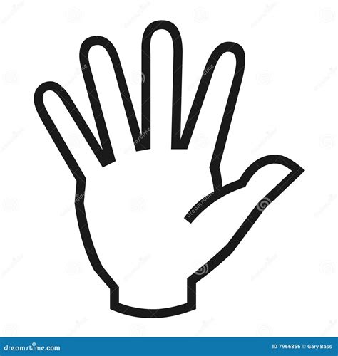 Hand Symbol Royalty Free Stock Image Image 7966856