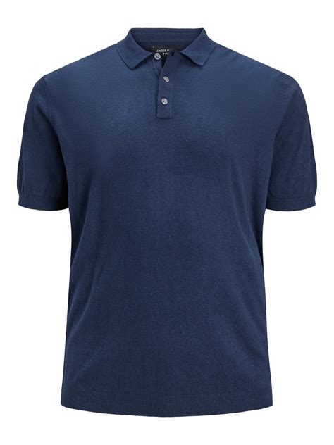 Jack Jones Poloshirt Premil Navy Bigmensfashion Grote Maten