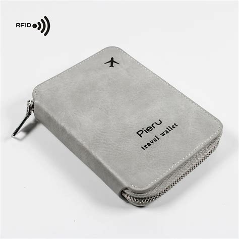 Multifunctional Rfid Anti Theft Brush Passport Holder Document Bag