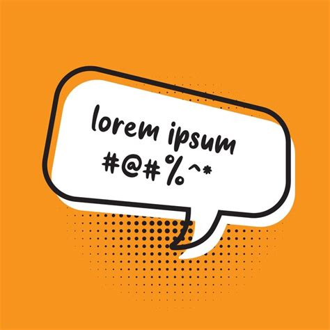 Premium Vector Sticker With Speech Bubble On Yellow Background Vector