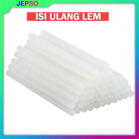 Jual Makassar Lilin Isi Ulang Lem Plastik Transparan Refill Lem Tembak