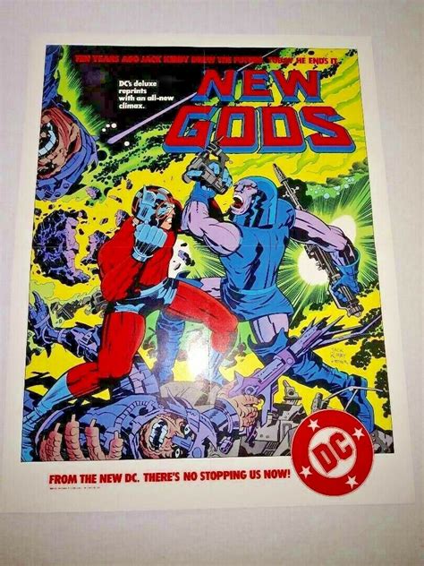 Comicsvalue Jack Kirby New Gods Promo Poster DC Comics 1984