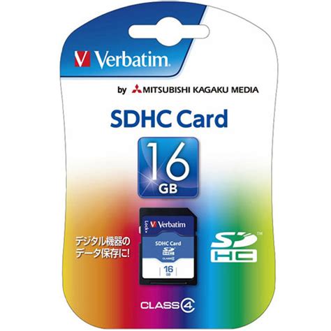 E Trend｜三菱化学メディア Verbatim Sdカード Sdhc16gyvb2 Sdhc Card 16gb Class 4