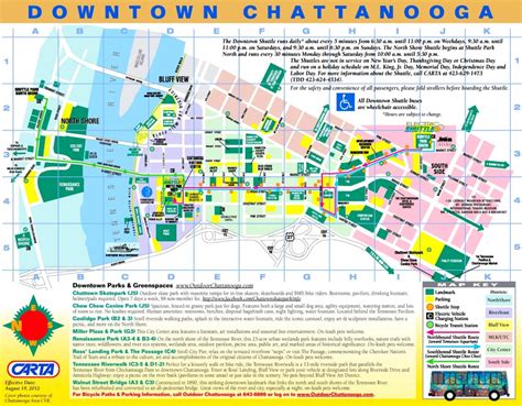 Chattanooga Downtown Map Printable Map Of Chattanooga Free