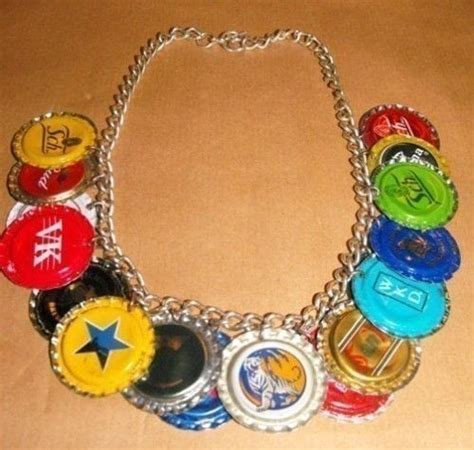 Bottle Cap Necklace A Bottle Cap Pendant Jewelry Making On Cut Out