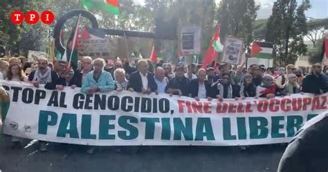 Manifestazione A Roma 20mila In Corteo Per La Palestina