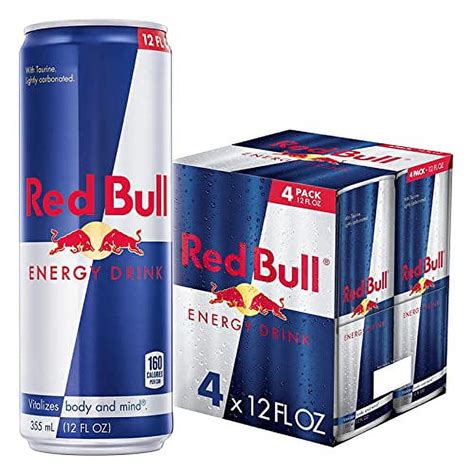 Red Bull Energy Drink 12 Fl Oz 4 Pack Walmart Business Supplies