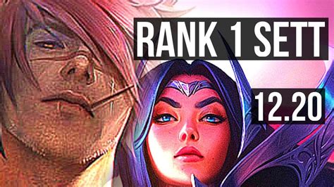 SETT Vs IRELIA TOP Rank 1 Sett 11 Solo Kills Legendary 500