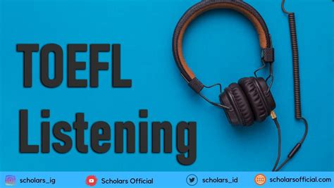 Test TOEFL Listening Prediction Online Gratis Scholars Official