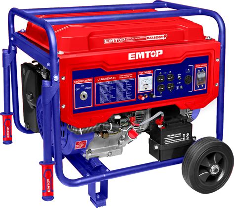 Generador De Watts Gasolina Motor Tiempos Emtop Off