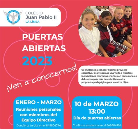 Jornada De Puertas Abiertas Colegio Juan Pablo Ii La Línea