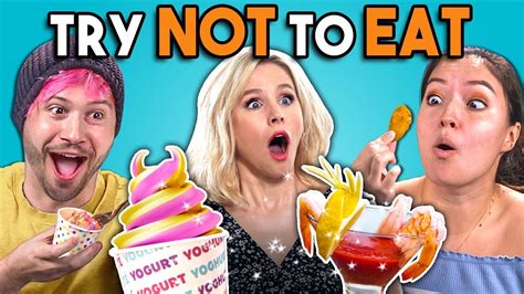 Try Not To Eat Challenge The Good Place People Vs Food Youtube