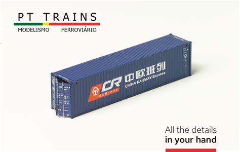 PT Trains 840405 Schaal H0 1 87 Container 40HC China Railways CC